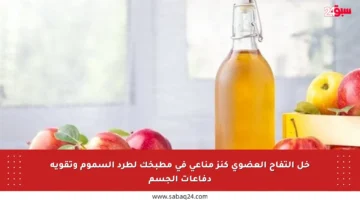خل التفاح العضوي كنز مناعي في مطبخك لطرد السموم وتقوية دفاعات الجسم
